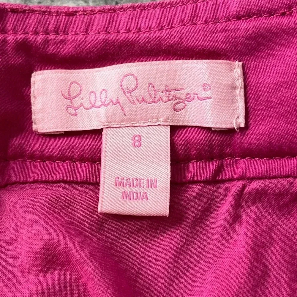 Lilly Pulitzer Vibrant Pink A-Line Skirt - Picture 6 of 11
